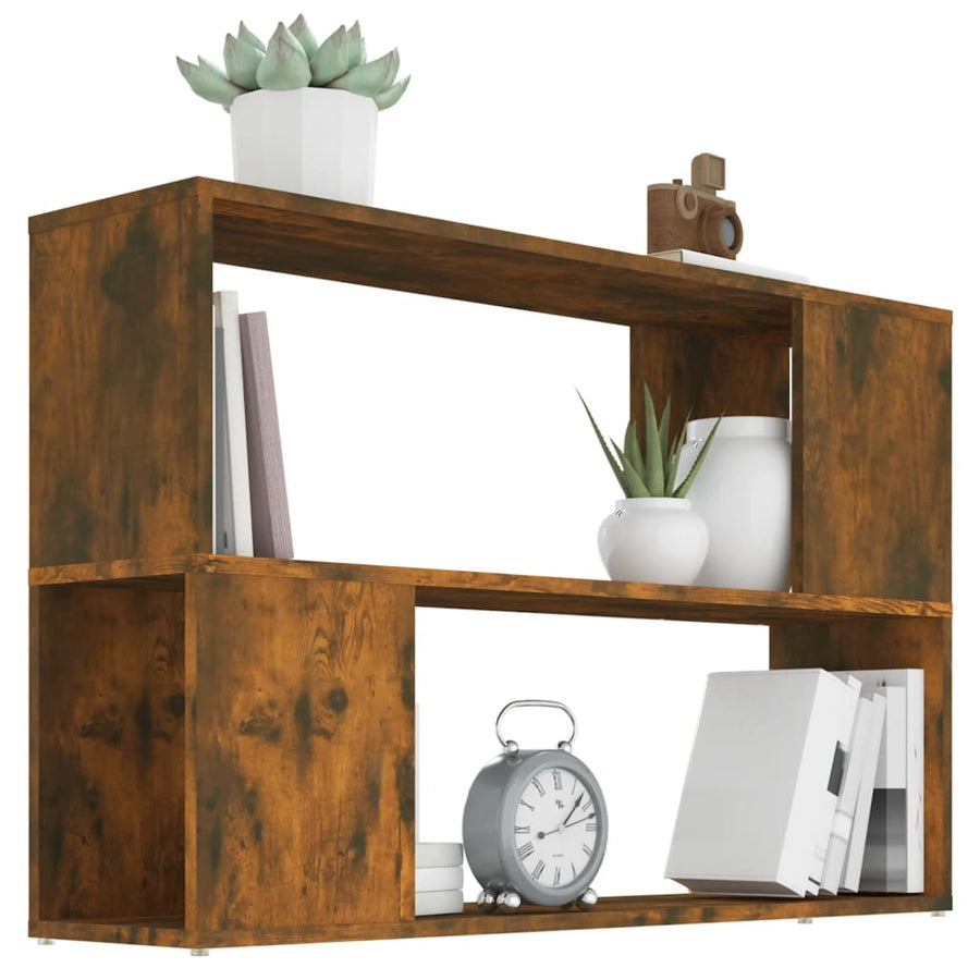 Boekenkast 00X24X63 Cm Bewerkt Hout Kleurig Gerookt eiken
