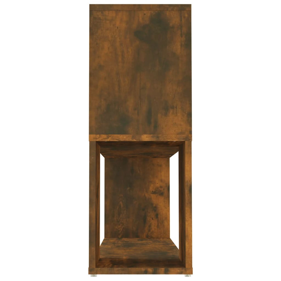 Boekenkast 00X24X63 Cm Bewerkt Hout Kleurig Gerookt eiken