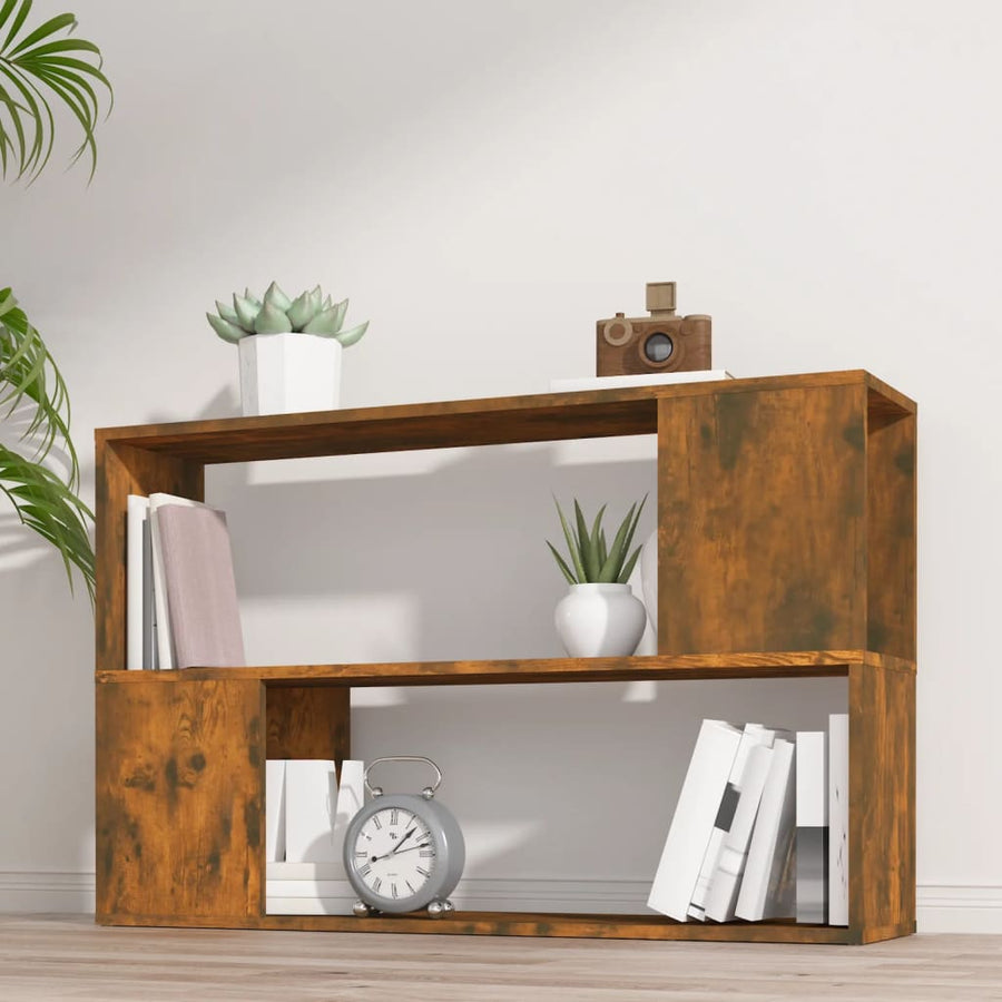 Boekenkast 00X24X63 Cm Bewerkt Hout Kleurig Gerookt eiken