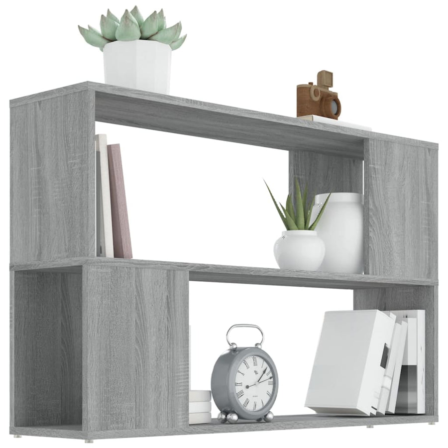 Boekenkast 00X24X63 Cm Bewerkt Hout Eikenkleurig Grijs sonoma