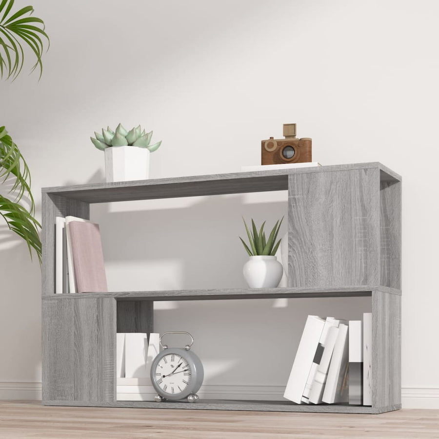 Boekenkast 00X24X63 Cm Bewerkt Hout Eikenkleurig Grijs sonoma