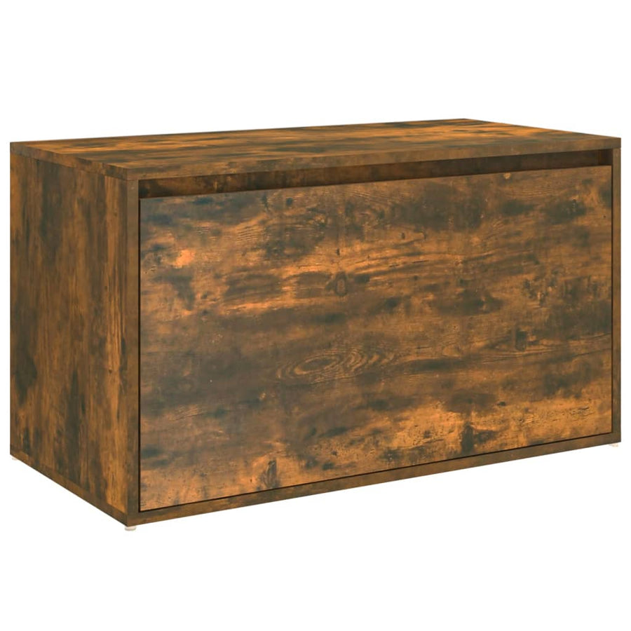Halbankje 80X40X45 Cm Bewerkt Hout Kleurig Gerookt eiken