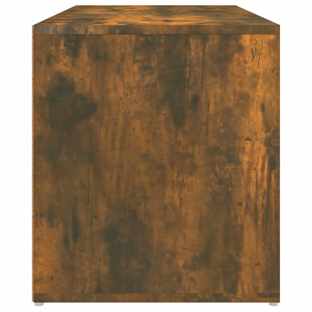 Halbankje 80X40X45 Cm Bewerkt Hout Kleurig Gerookt eiken