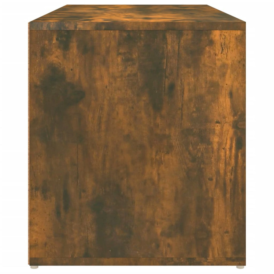 Halbankje 80X40X45 Cm Bewerkt Hout Kleurig Gerookt eiken