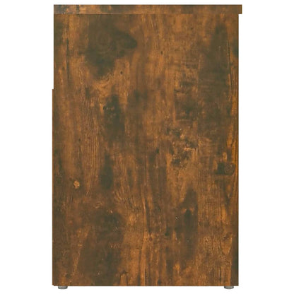 Schoenenbank 60X30X45 Cm Bewerkt Hout Kleurig Gerookt eiken