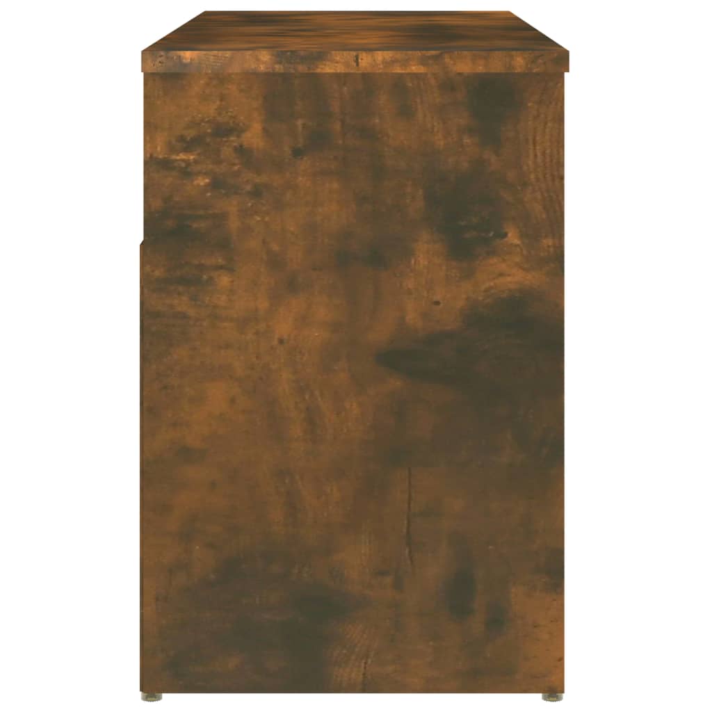 Schoenenbankje 80X30X45 Cm Bewerkt Hout Kleurig Gerookt eiken