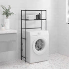 Wasmachinerek 69x28x143 cm ijzer zwart