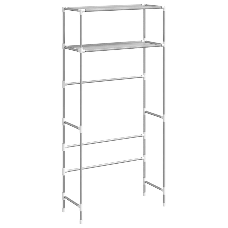 Wasmachinerek 2-laags 69x28x143 cm ijzer grijs