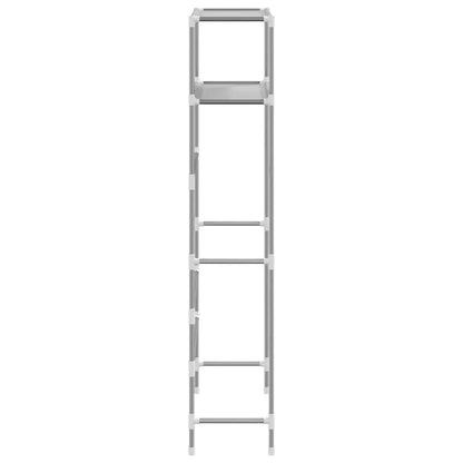 Wasmachinerek 2-laags 69x28x143 cm ijzer grijs