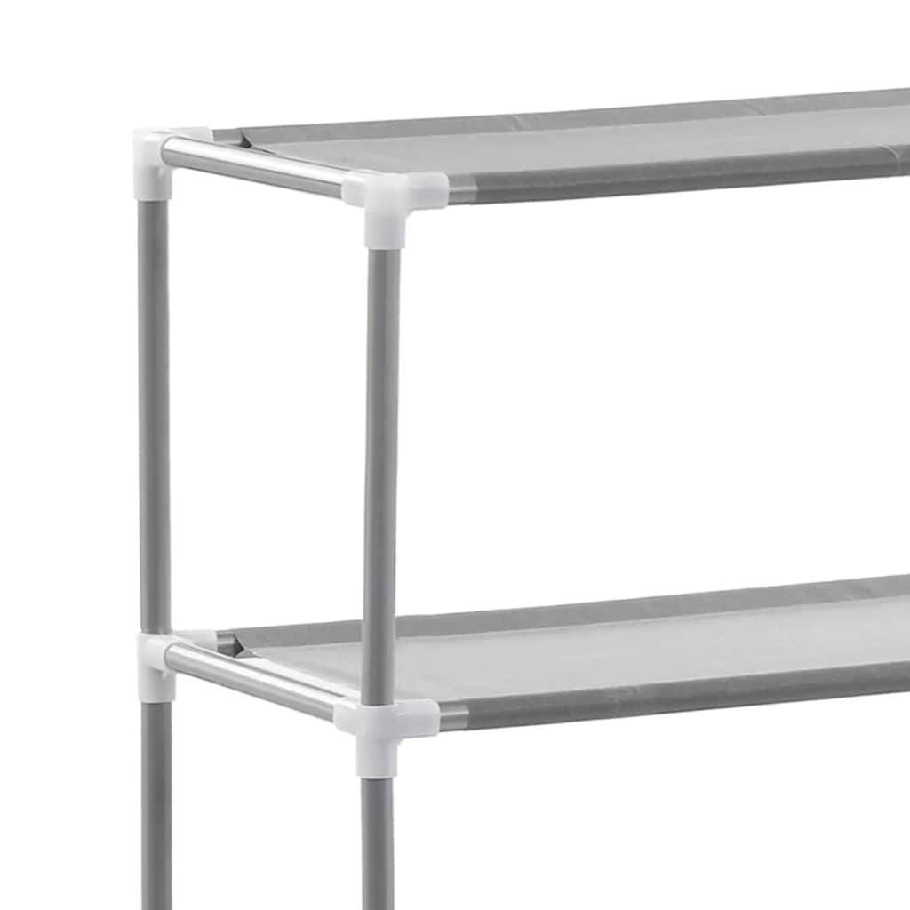 Wasmachinerek 2-laags 69x28x143 cm ijzer grijs