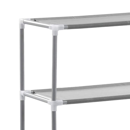 Wasmachinerek 2-laags 69x28x143 cm ijzer grijs