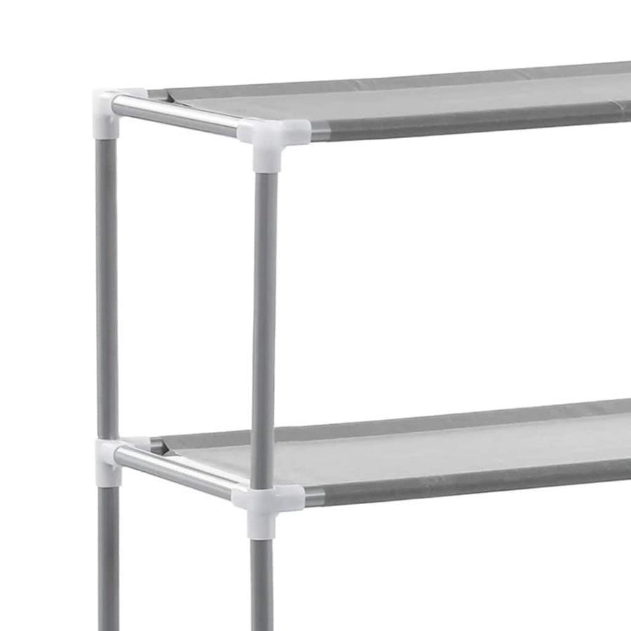 Wasmachinerek 2-laags 69x28x143 cm ijzer grijs