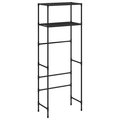 Toiletrek 2-laags 53,5x28x143 cm ijzer zwart