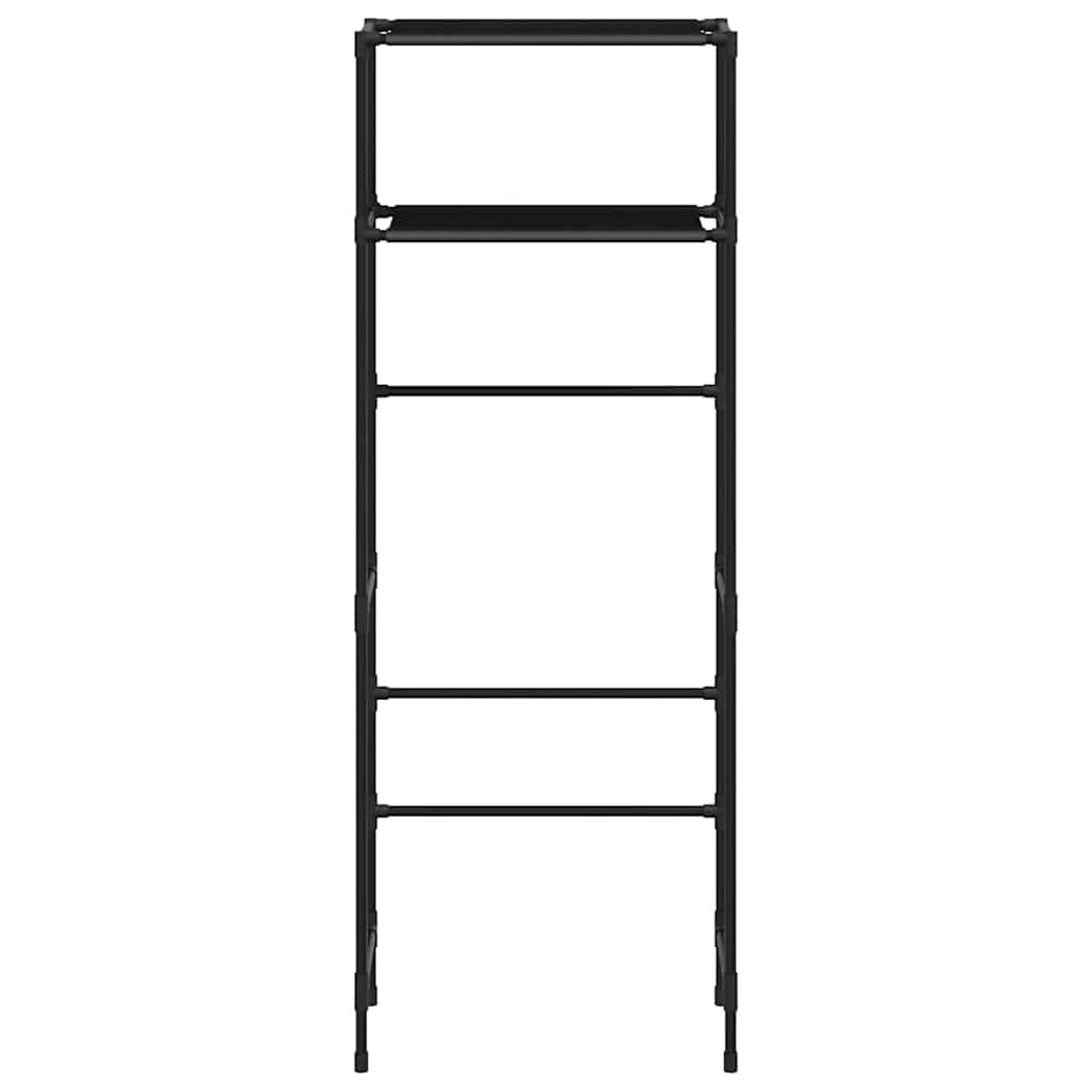Toiletrek 2-laags 53,5x28x143 cm ijzer zwart