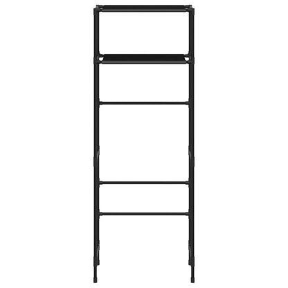 Toiletrek 2-laags 53,5x28x143 cm ijzer zwart