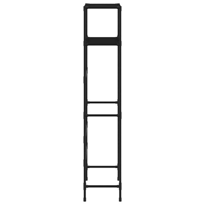 Toiletrek 2-laags 53,5x28x143 cm ijzer zwart