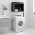 Opbergrek wasmachine 2-laags 71x29,5x170,5 cm zwart