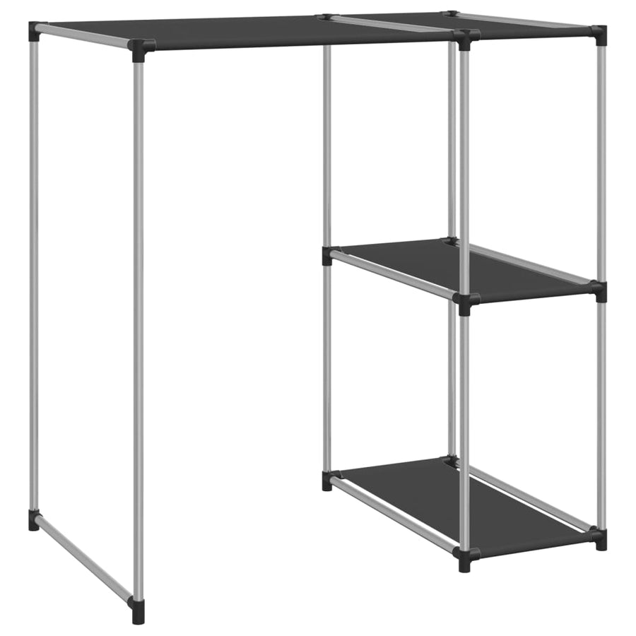 Opbergrek voor boven wasmachine 87x55x90,5 cm ijzer zwart