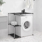 Opbergrek boven wasmachine 87x55x90.5 cm ijzer zwart