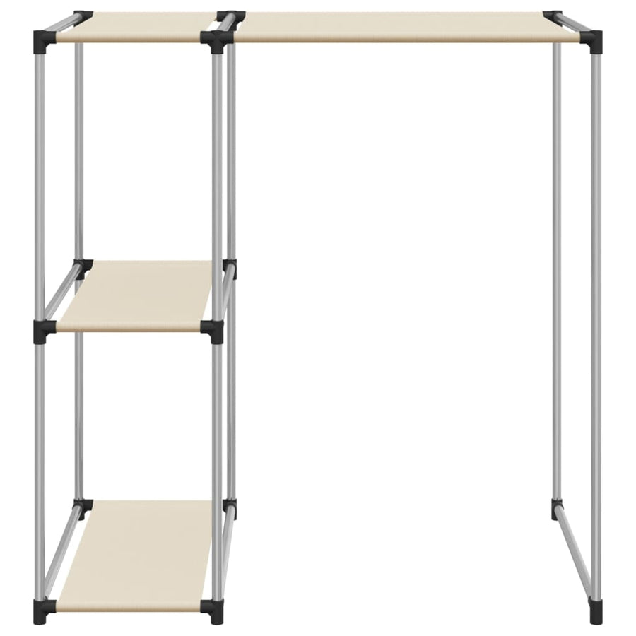 Opbergrek voor boven wasmachine 87x55x90,5cm ijzer crèmekleurig