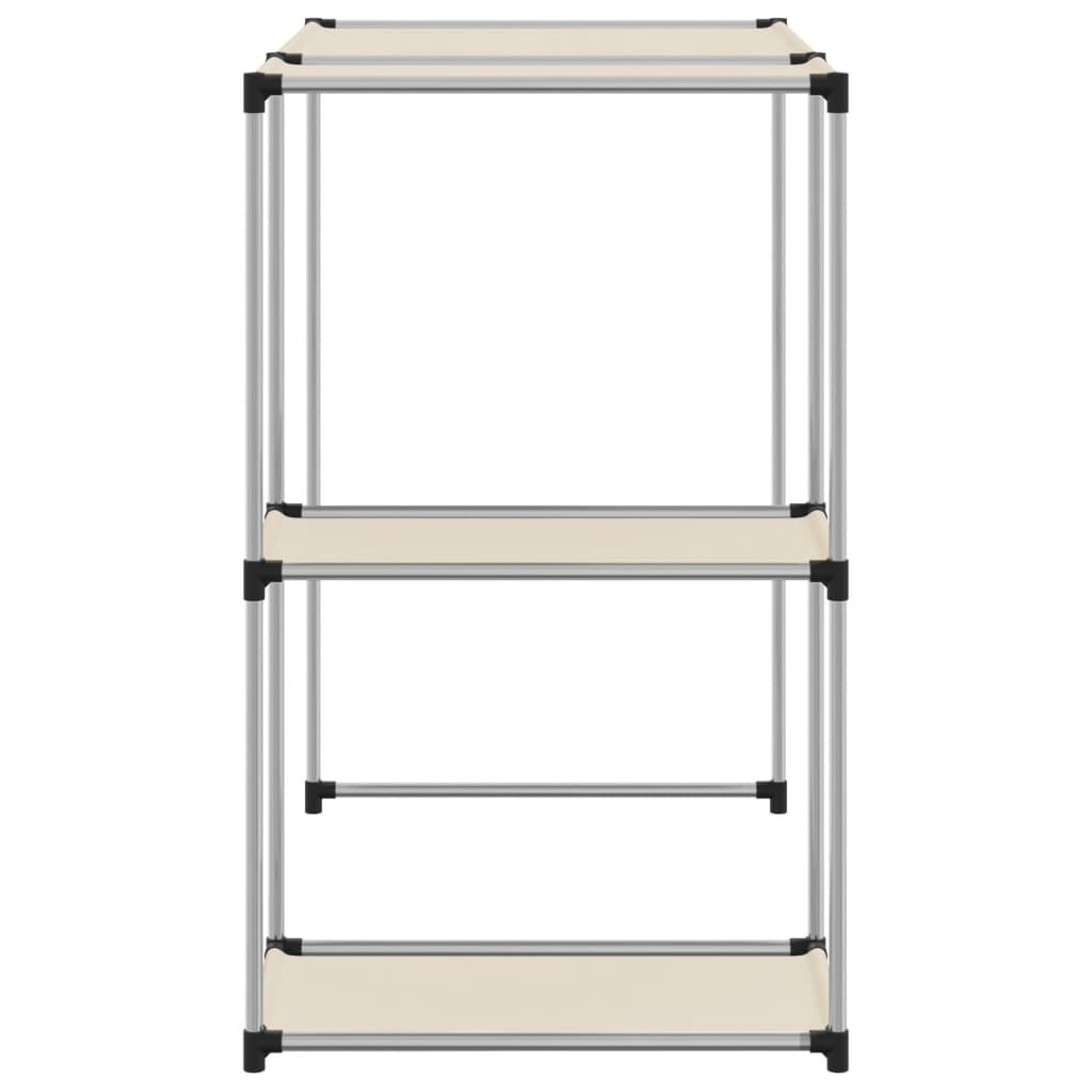 Opbergrek voor boven wasmachine 87x55x90,5cm ijzer crèmekleurig