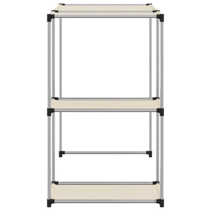 Opbergrek voor boven wasmachine 87x55x90,5cm ijzer crèmekleurig
