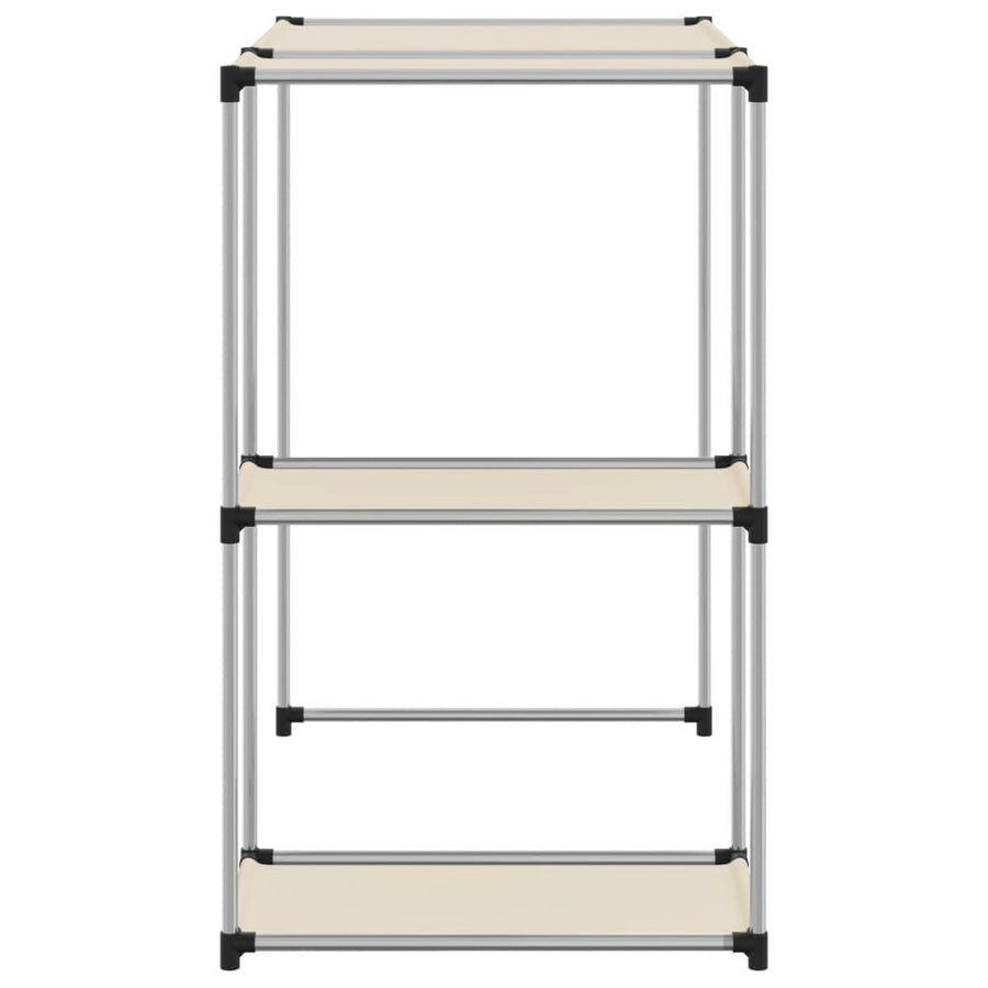 Opbergrek voor boven wasmachine 87x55x90,5cm ijzer crèmekleurig