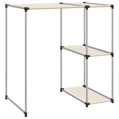 Opbergrek voor boven wasmachine 87x55x90,5cm ijzer crèmekleurig