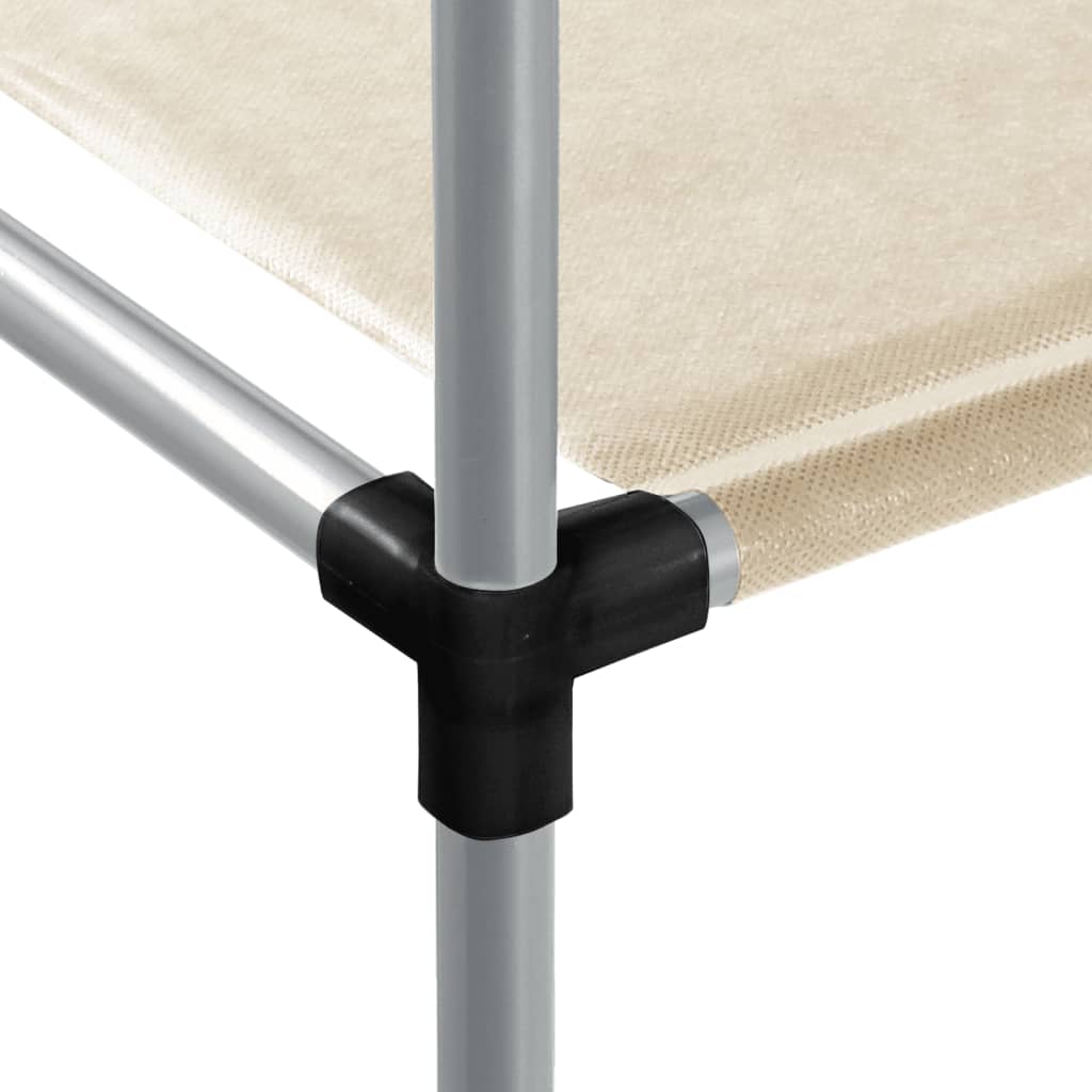 Opbergrek voor boven wasmachine 87x55x90,5cm ijzer crèmekleurig