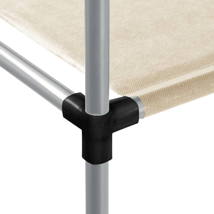 Opbergrek voor boven wasmachine 87x55x90,5cm ijzer crèmekleurig