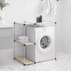 Storage rack for above washing machine 87x55x90.5cm iron cream-colored