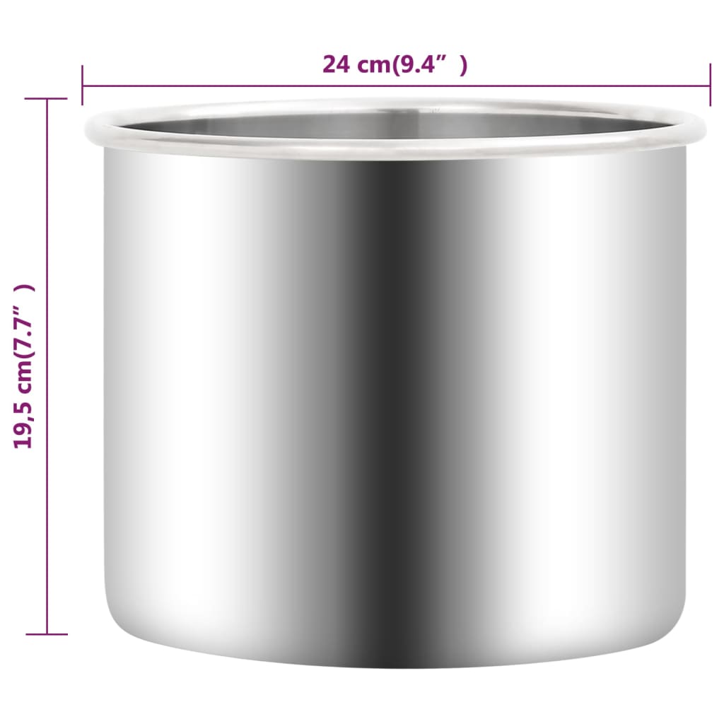 Vacuümkamer 7,4 L roestvrij staal 7.4 l