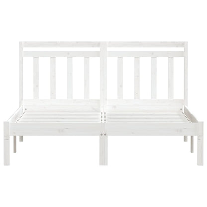 Bedframe Massief Grenenhout 140 x 200 cm Wit