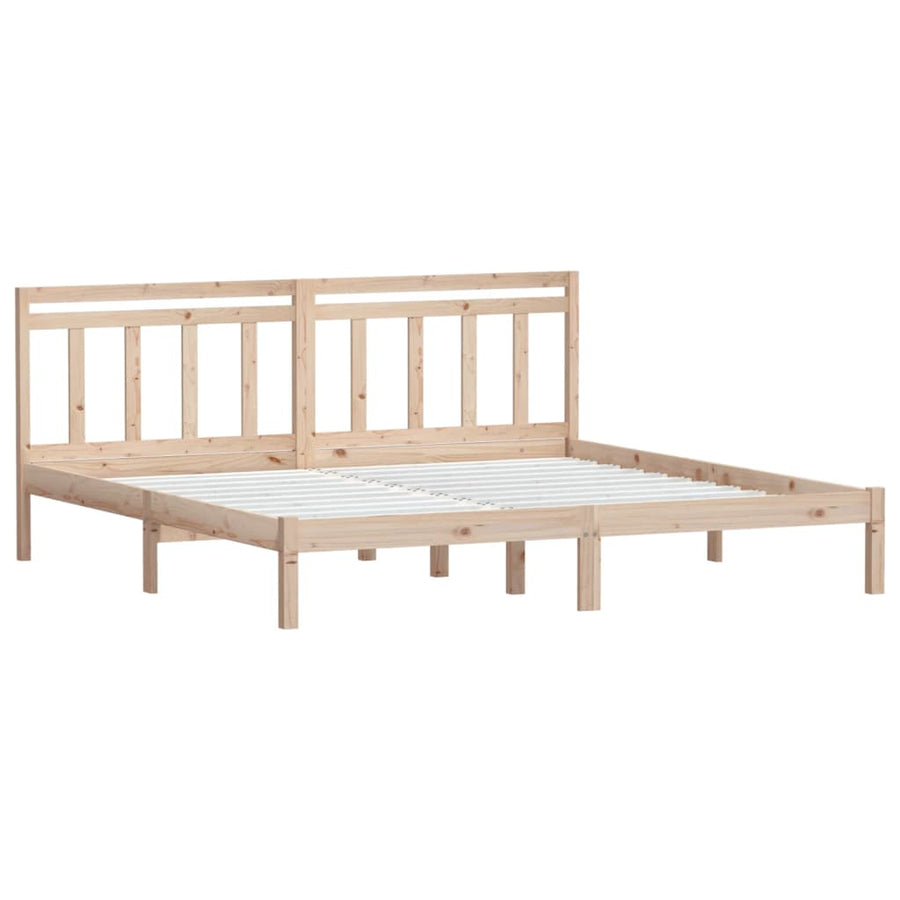 Bedframe Massief Grenenhout 160 x 200 cm Naturel
