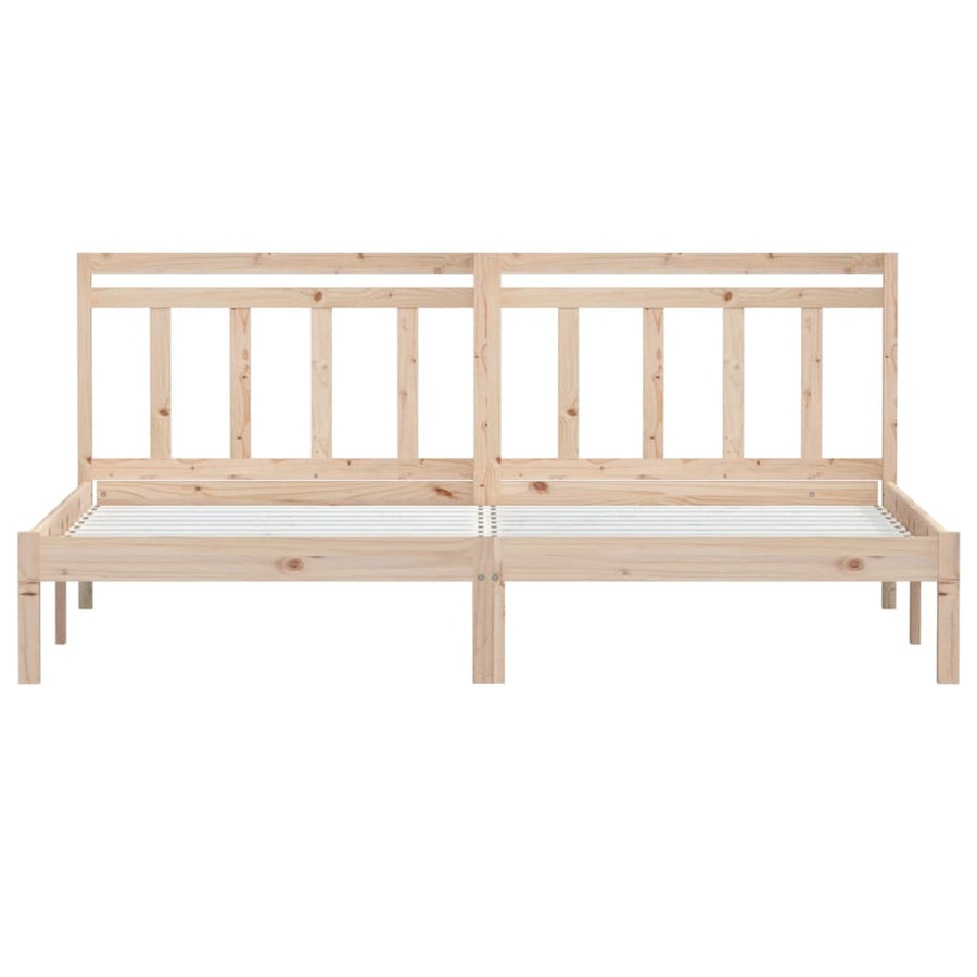 Bedframe Massief Grenenhout 160 x 200 cm Naturel