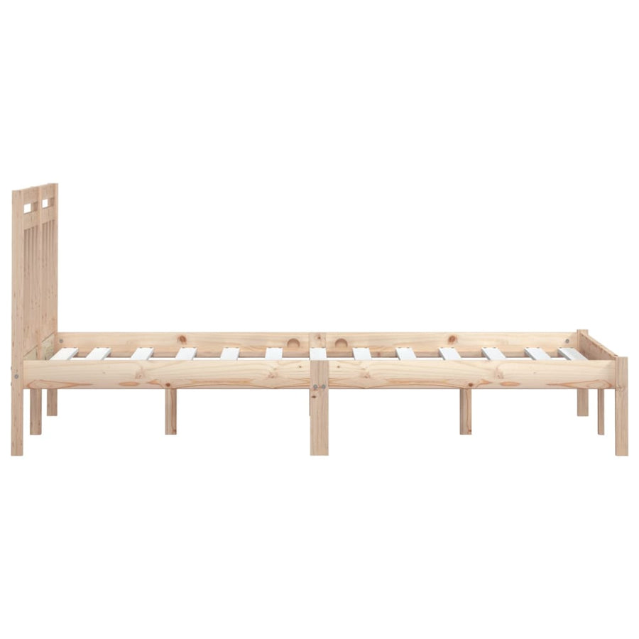Bedframe Massief Grenenhout 160 x 200 cm Naturel