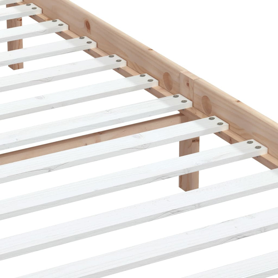 Bedframe Massief Grenenhout 160 x 200 cm Naturel