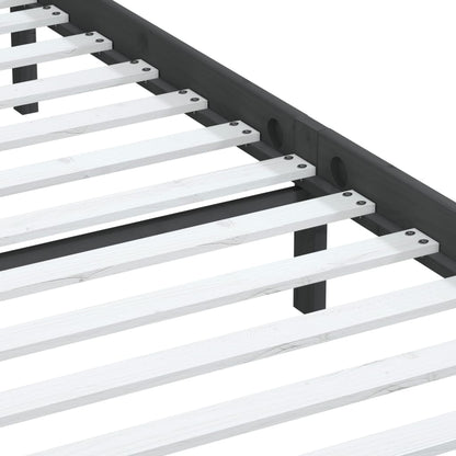 Bedframe Massief Grenenhout 200 x 200 cm Grijs