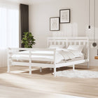 Bedframe Massief Grenenhout 160 x 200 cm Wit