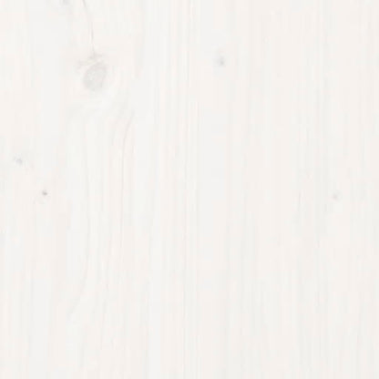 Bedframe massief hout wit 140x190 cm 140 x 200 cm Wit