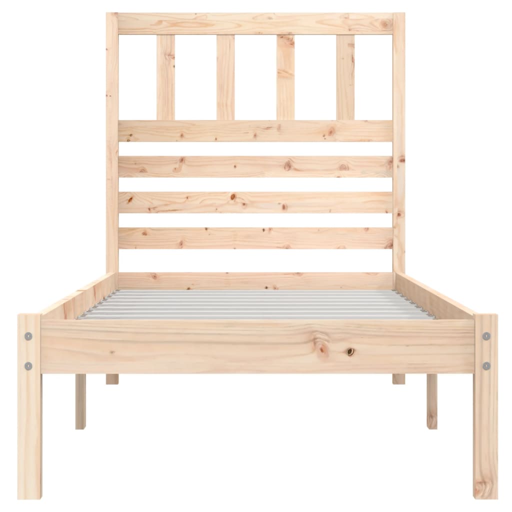 Bedframe Massief Grenenhout 90X190 C 90 x 190 cm Naturel