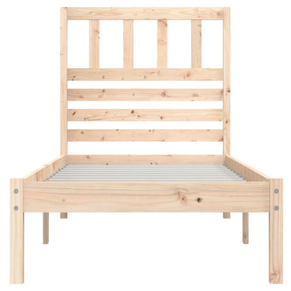 Bedframe Massief Grenenhout 90X190 C 90 x 190 cm Naturel