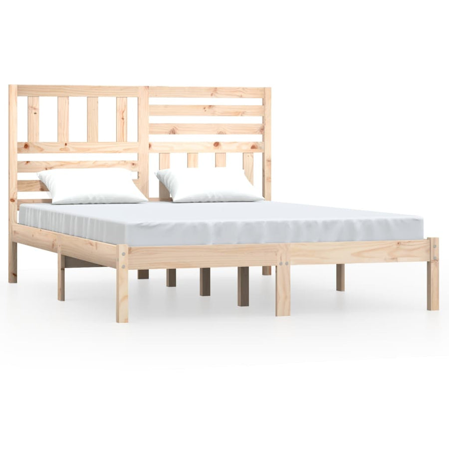 Bedframe Massief Grenenhout Small Double 120 x 190 cm Naturel