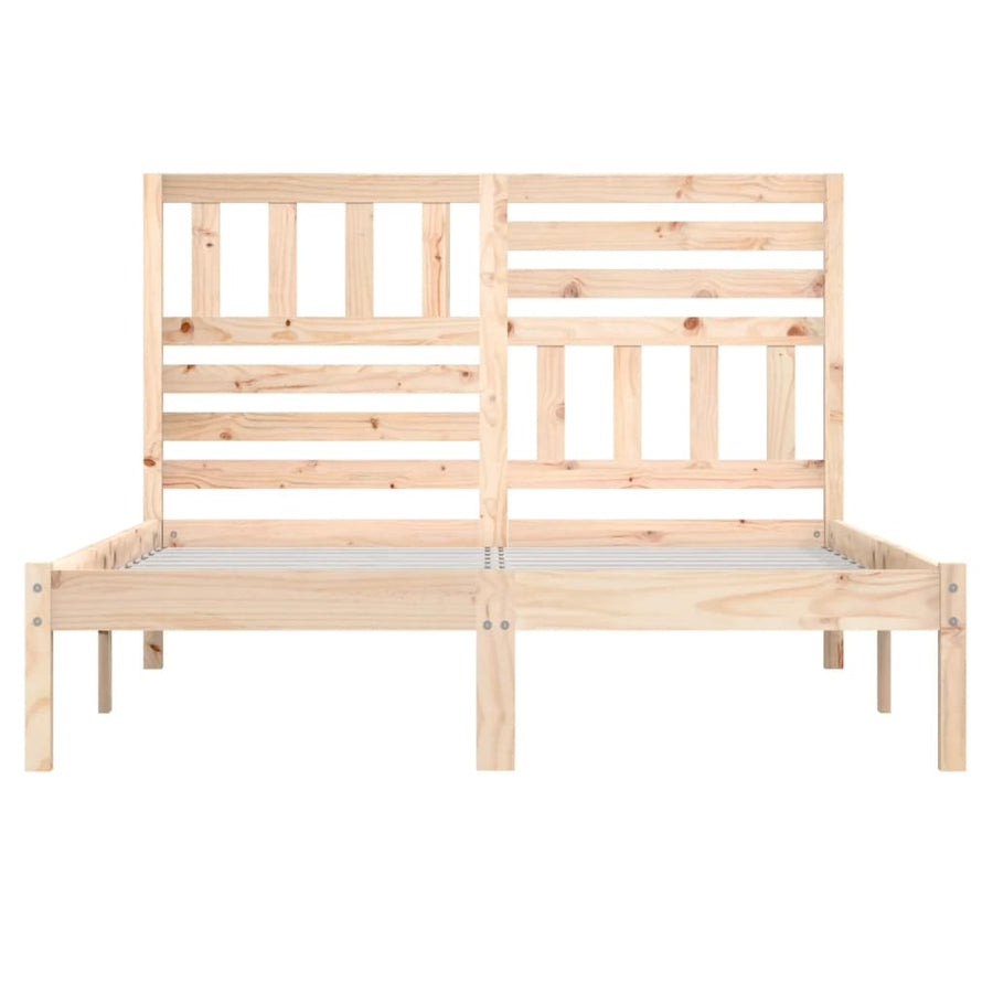 Bedframe Massief Grenenhout Small Double 120 x 190 cm Naturel