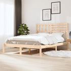 Solid pine bed frame 140x190 cm