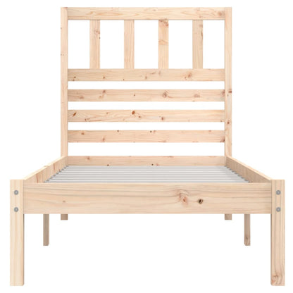 Bedframe Massief Grenenhout 90 x 200 cm Naturel