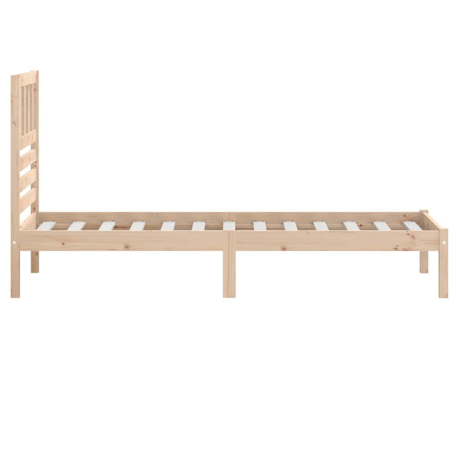 Bedframe Massief Grenenhout 90 x 200 cm Naturel