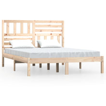 Bedframe Massief Grenenhout 120 x 200 cm Naturel
