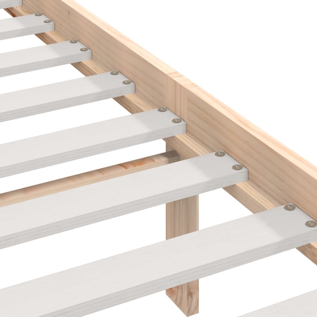 Bedframe Massief Grenenhout 160 x 200 cm Naturel