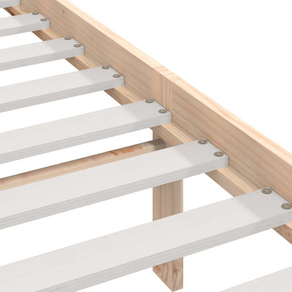 Bedframe Massief Grenenhout 160 x 200 cm Naturel